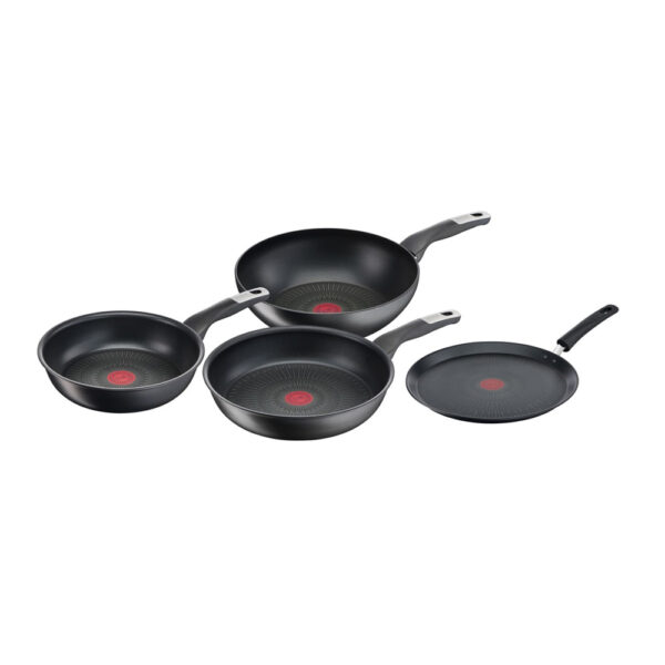 Tefal Unlimited 3-Pce Frypan & Wok set with BONUS matching Crepe Pan
